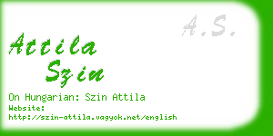 attila szin business card